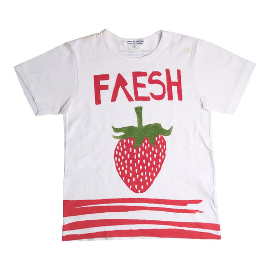 Comme Des Garçons x Brett Westfall "Fresh" Strawberry White Tee