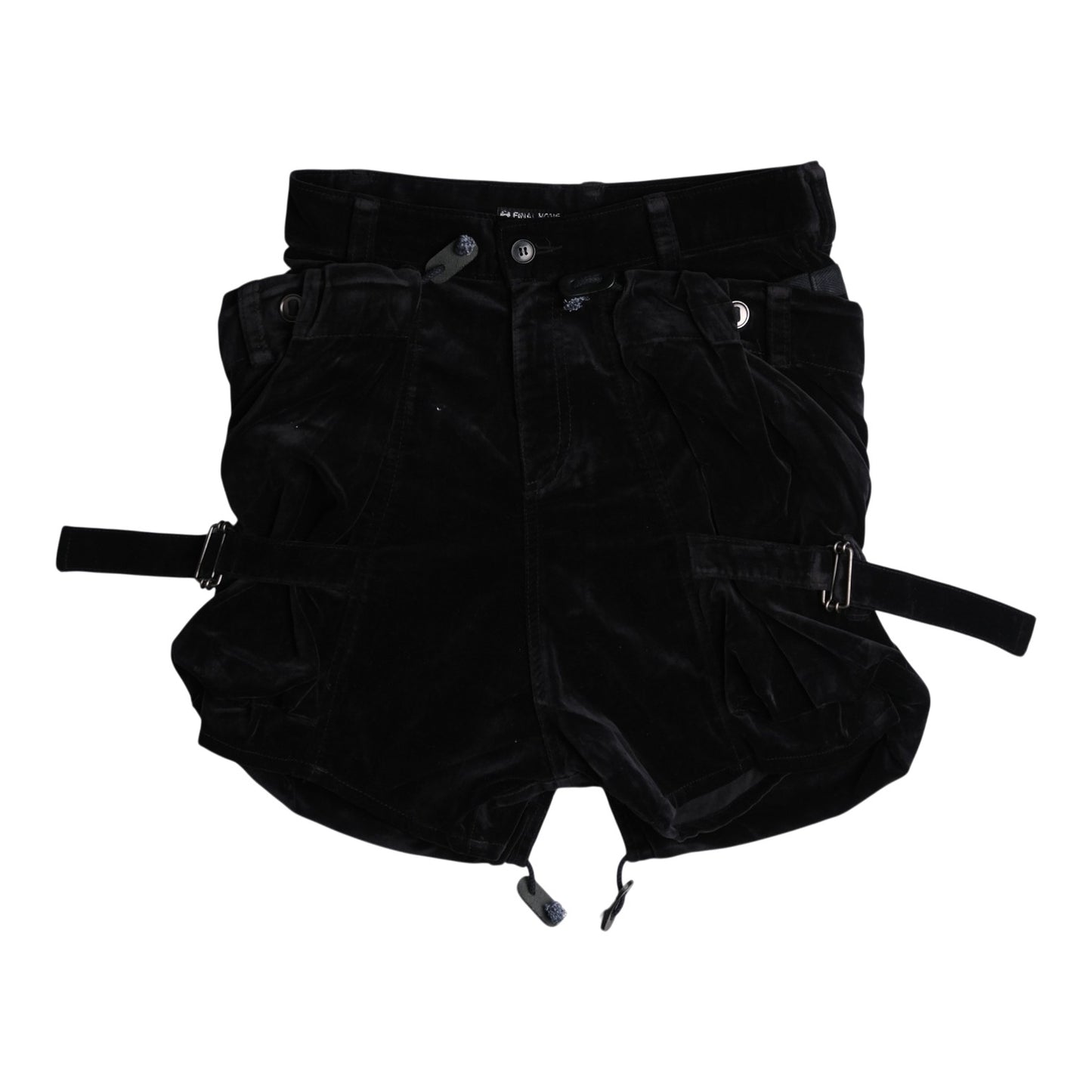 Final Home Multi-Pocket Velvet Cargo Shorts