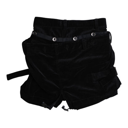 Final Home Multi-Pocket Velvet Cargo Shorts