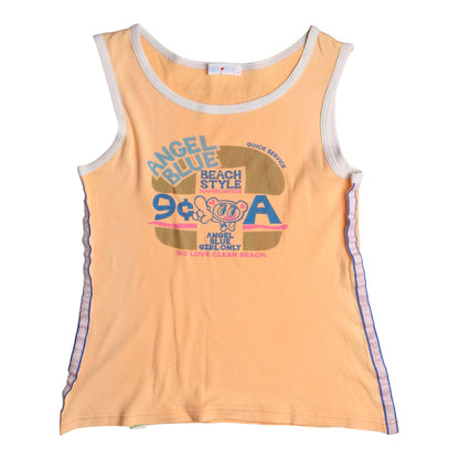 Angel Blue "Beach Style" Hamburger Graphic Tank Top