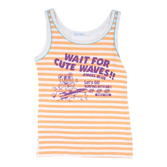 Angel Blue "Wait For Cute Waves" Striped Tank Top