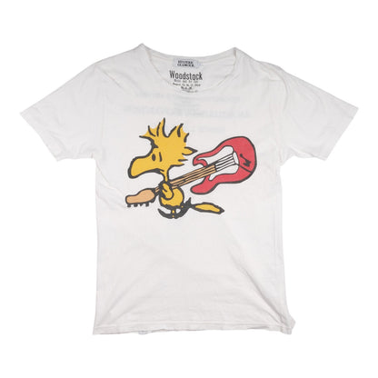 Hysteric Glamour × THEATER8 × PEANUTS Woodstock Guitar White Tee
