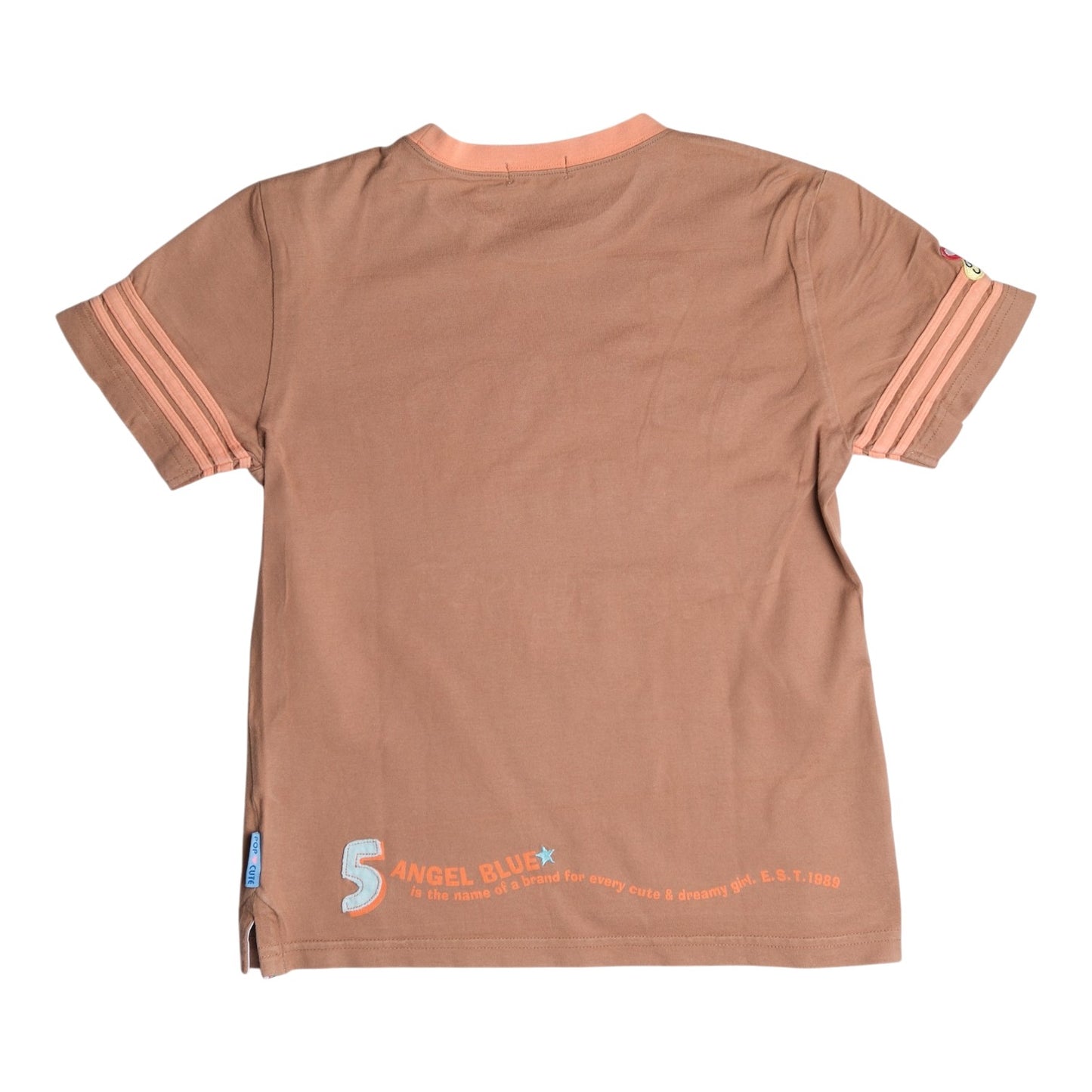 Angel Blue "Be Happy With Angel's" Brown Tee