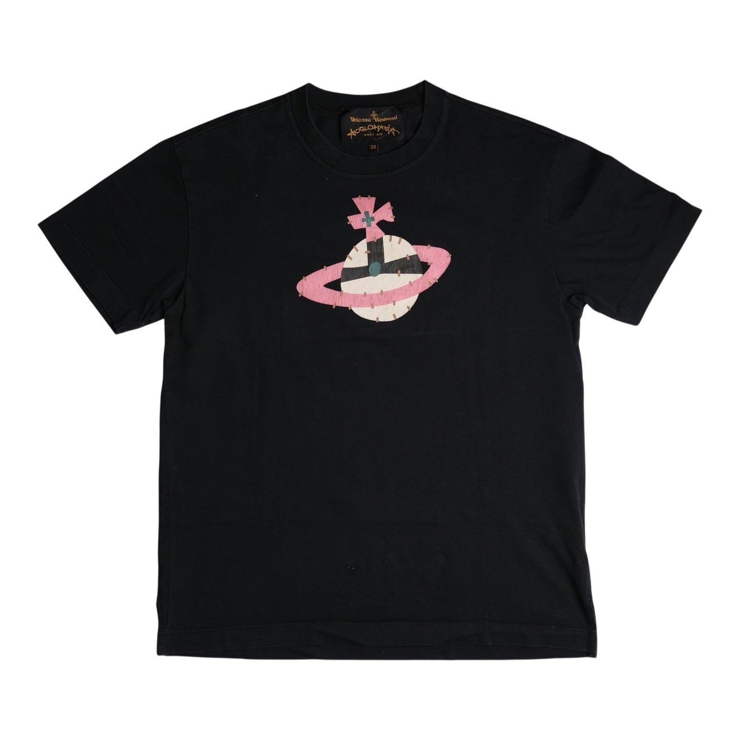 Vivienne Westwood Anglomania Thorny Orb Black Tee