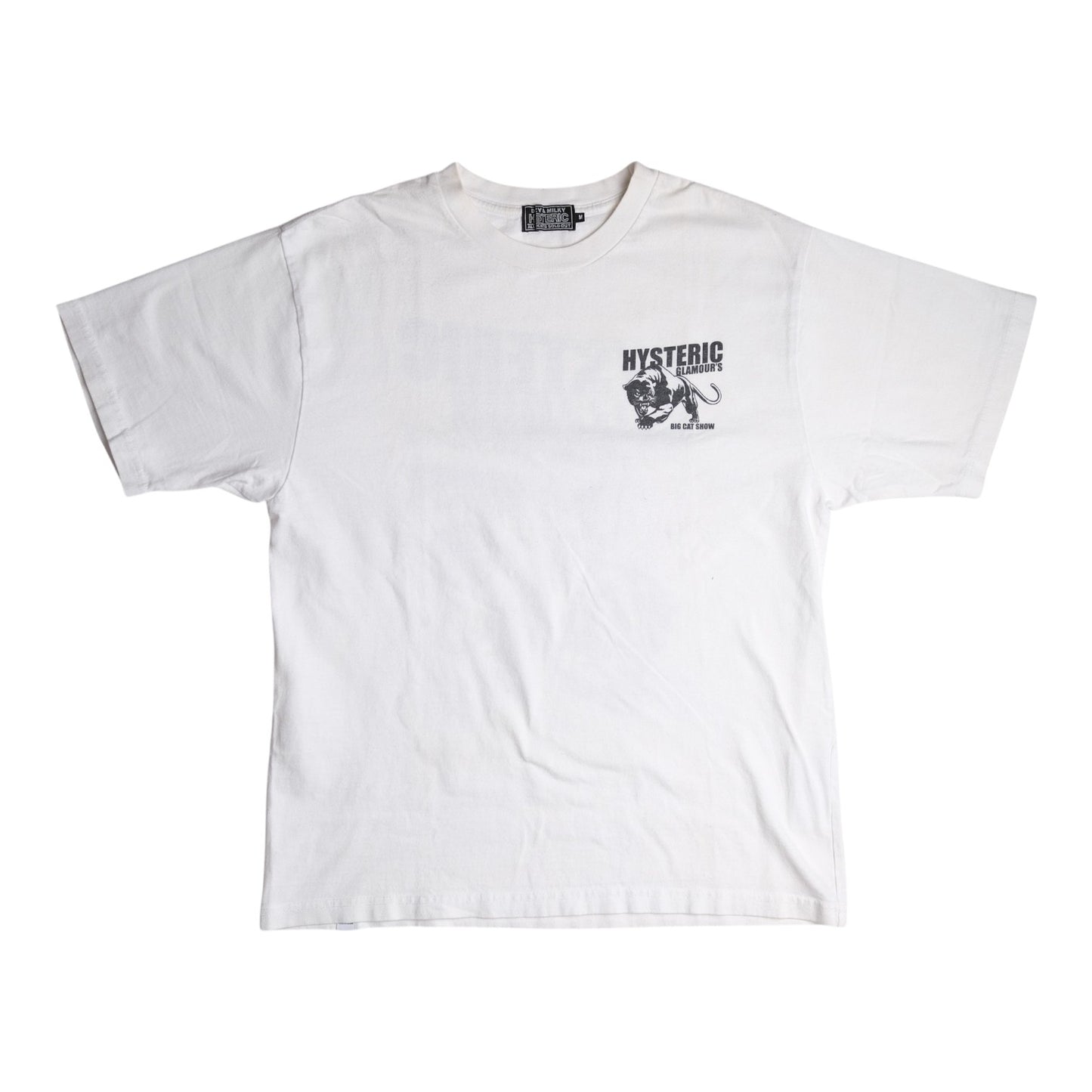 Hysteric Glamour "Big Cat Show" White T-Shirt