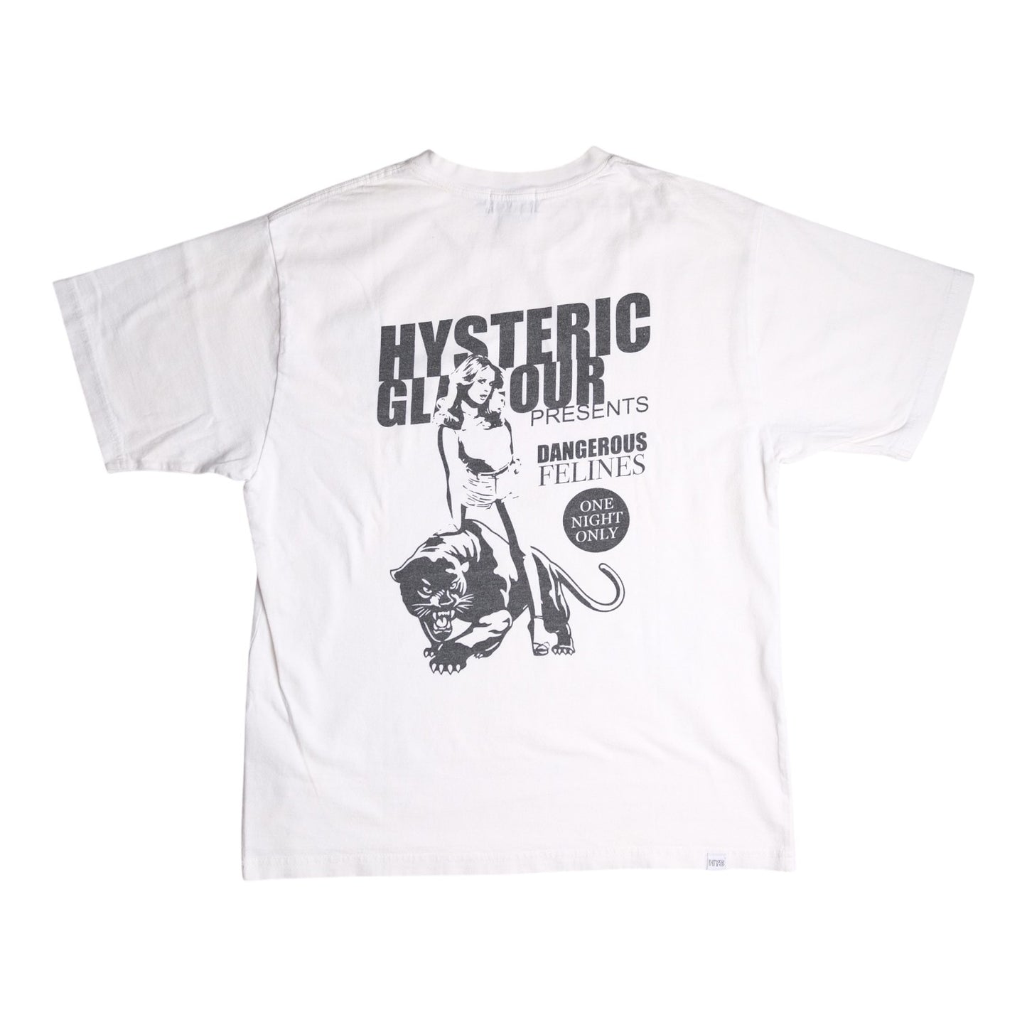 Hysteric Glamour "Big Cat Show" White T-Shirt