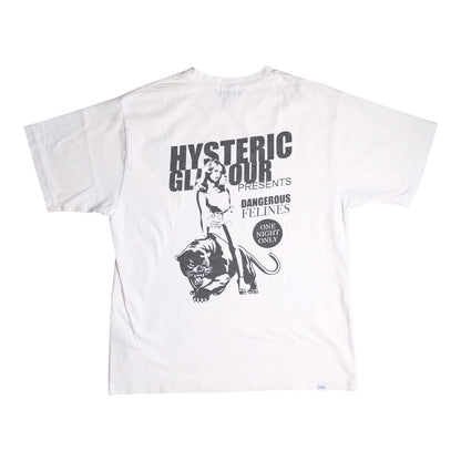 Hysteric Glamour "Big Cat Show" White T-Shirt