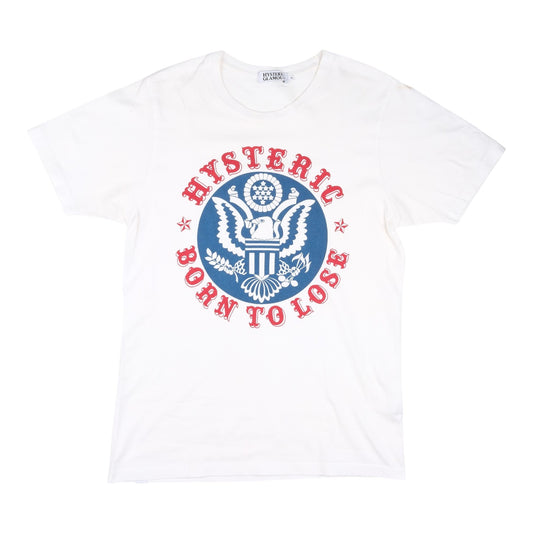 Hysteric Glamour "Born To Lose" White Tee