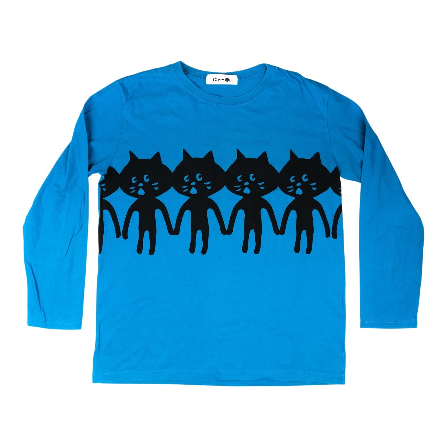 Né-net Blue "Connected Cats" Long-sleeve