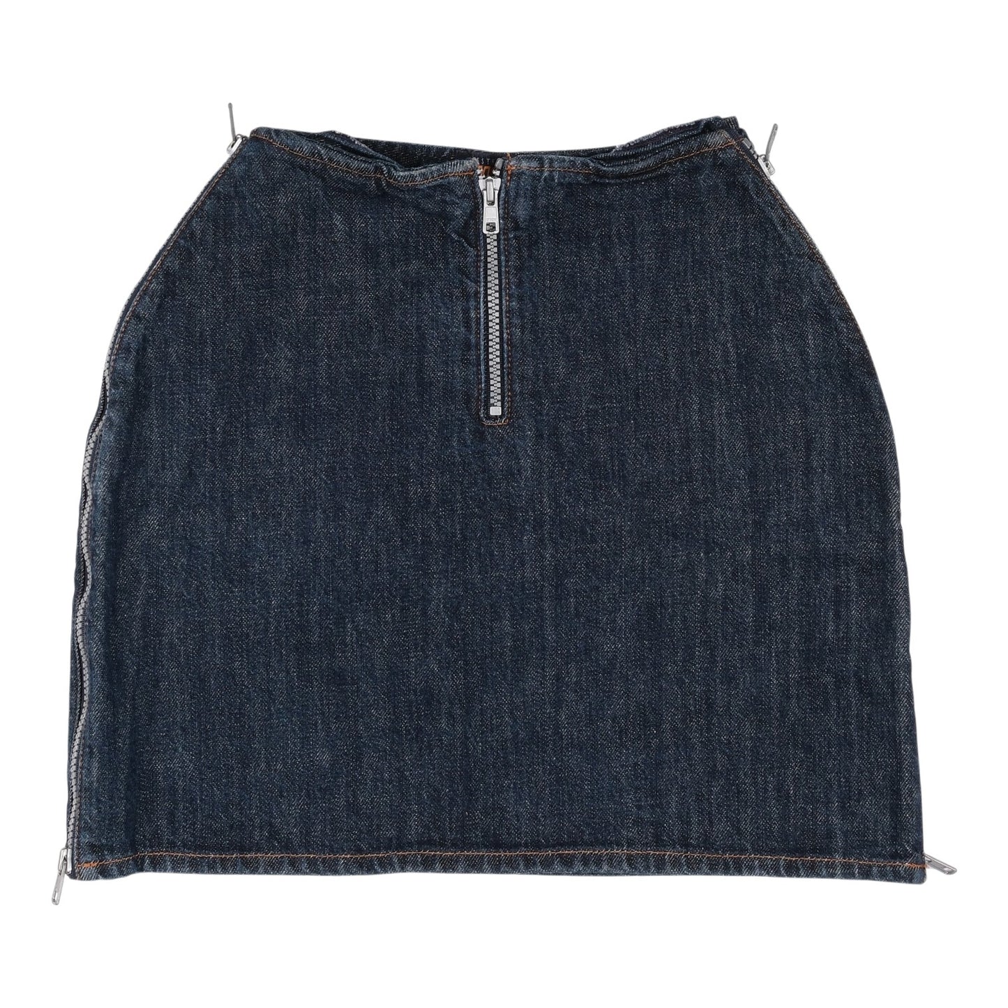 W&LT Triple Zip Denim Skirt