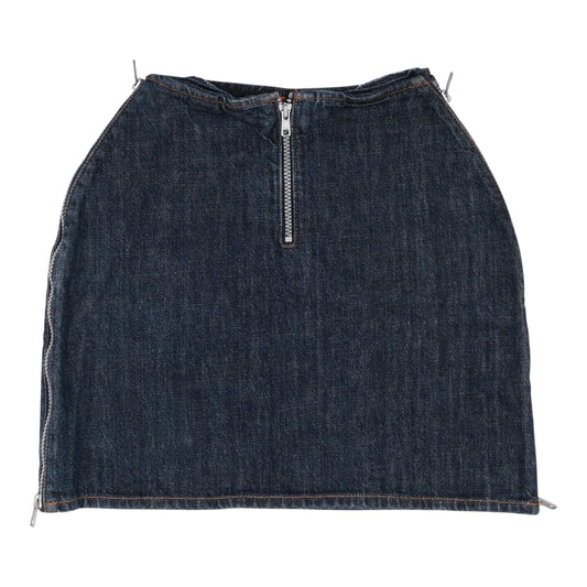 W&LT Triple Zip Denim Skirt