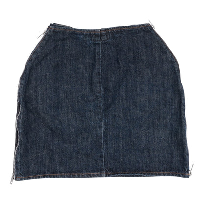 W&LT Triple Zip Denim Skirt