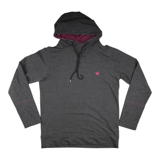 PPFM Grey/Pink Star Hoodie