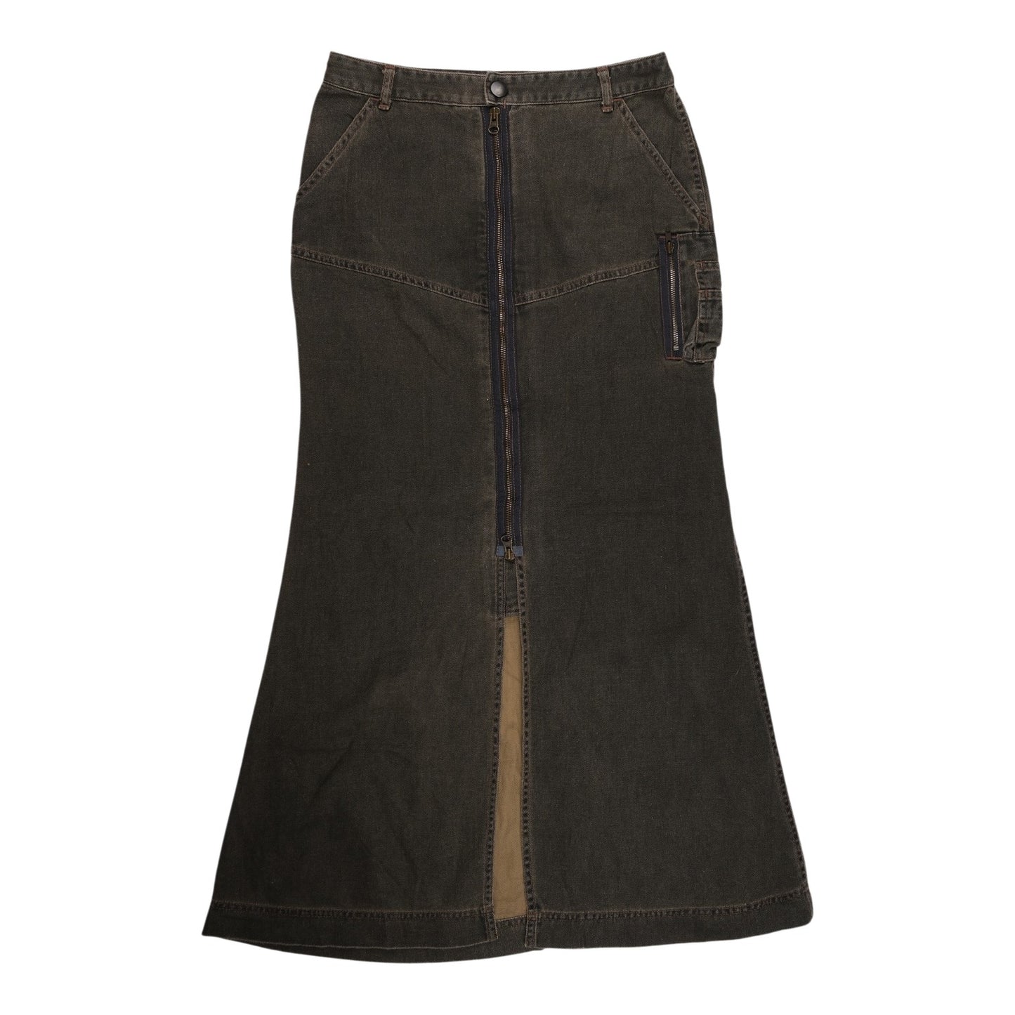 Ozone Community Denim Maxi Skirt