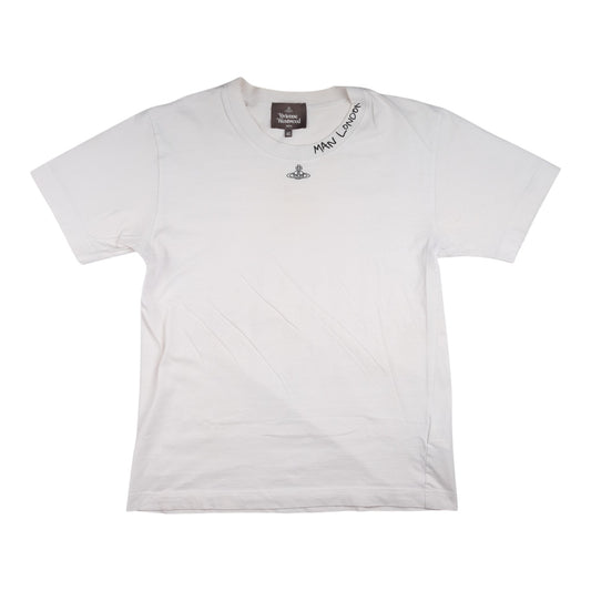 Vivienne Westwood MAN London Embroidered Logo White Tee