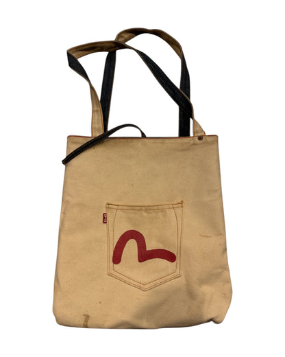 Evisu Reversible Denim Tote Bag