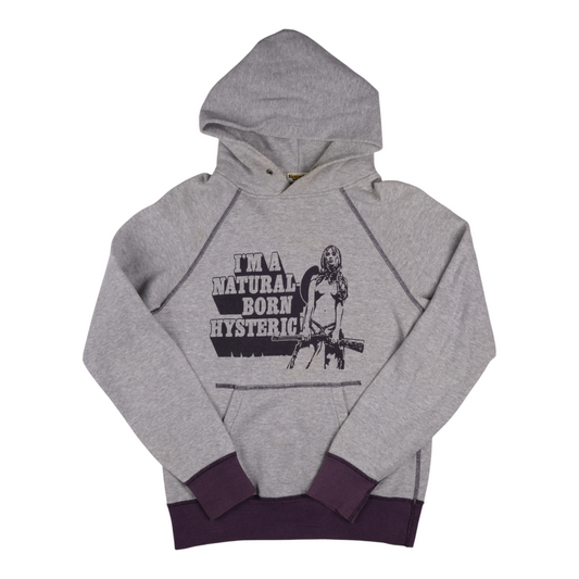 Hysteric Glamour “Natural Born Hysteric” Hoodie – Grey/Purple