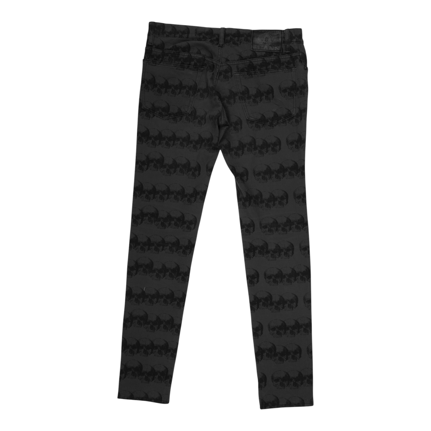 Hysteric Glamour All-Over Skull Print Skinny Jeans – Black