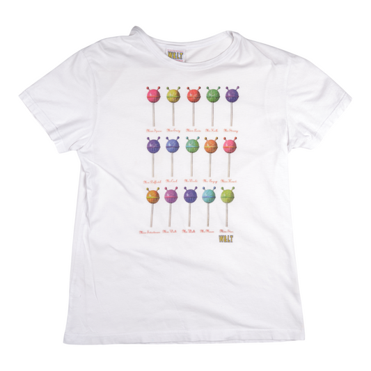W&LT Multicolor Lollipop White Tee