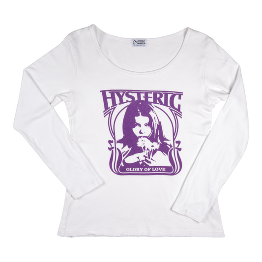 Hysteric Glamour “Glory of Love” Scoop Neck Long Sleeve Tee