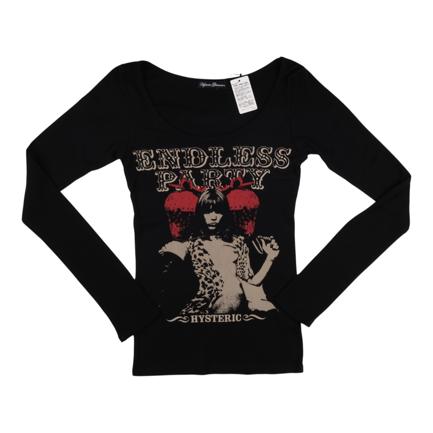 Hysteric Glamour “Endless Party” Scoop Neck Long Sleeve