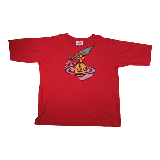 Vivienne Westwood Anglomania Orb Holding Sword Tee – Red