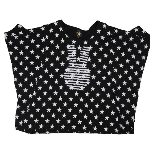 20471120 Hyoma Star Print Distressed Graphic Tee