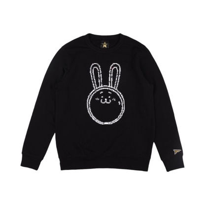20471120 Hyoma 'Hyoma Jump Into The Pixel World' Black Crewneck