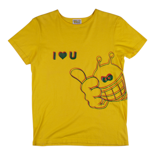 W&LT Puk Puk "I Heart You" Yellow Tee