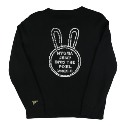 20471120 Hyoma 'Hyoma Jump Into The Pixel World' Black Crewneck