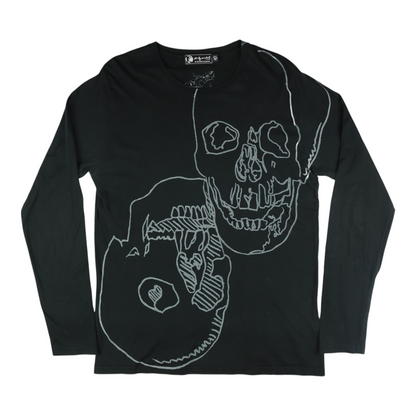 Andy Warhol by Hysteric Glamour “Double Skull” Long Sleeve Tee