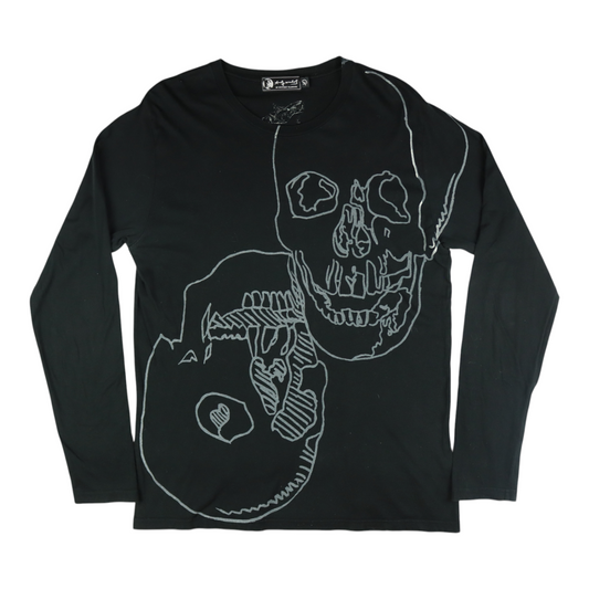 Andy Warhol by Hysteric Glamour “Double Skull” Long Sleeve Tee