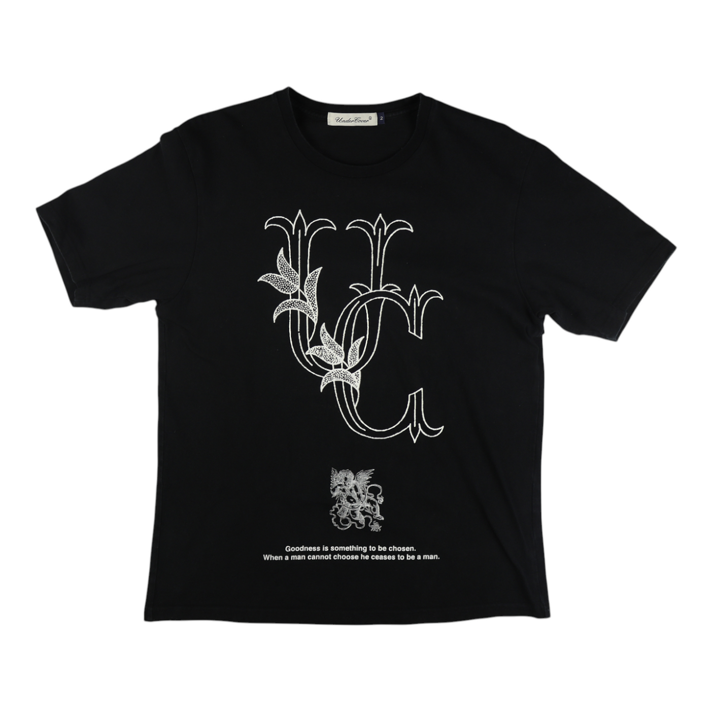 Undercover "Goodness is Something to be Chosen" Black Tee