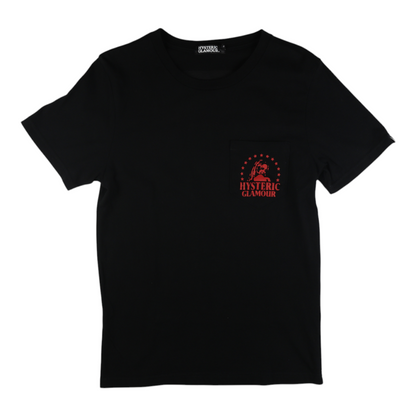 Hysteric Glamour “Detroit Mich.” Pocket Black Tee