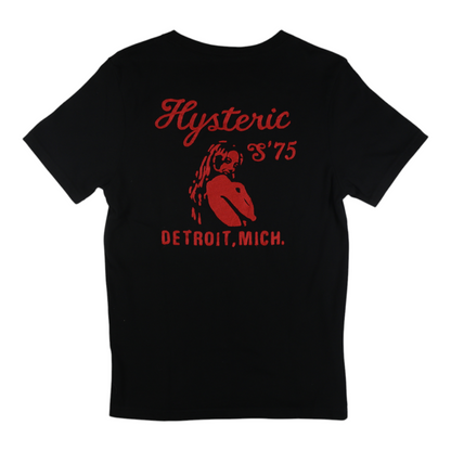 Hysteric Glamour “Detroit Mich.” Pocket Black Tee