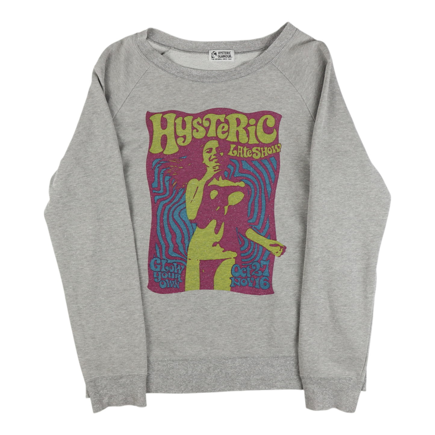 Hysteric Glamour “Late Show” Sparkly Crewneck