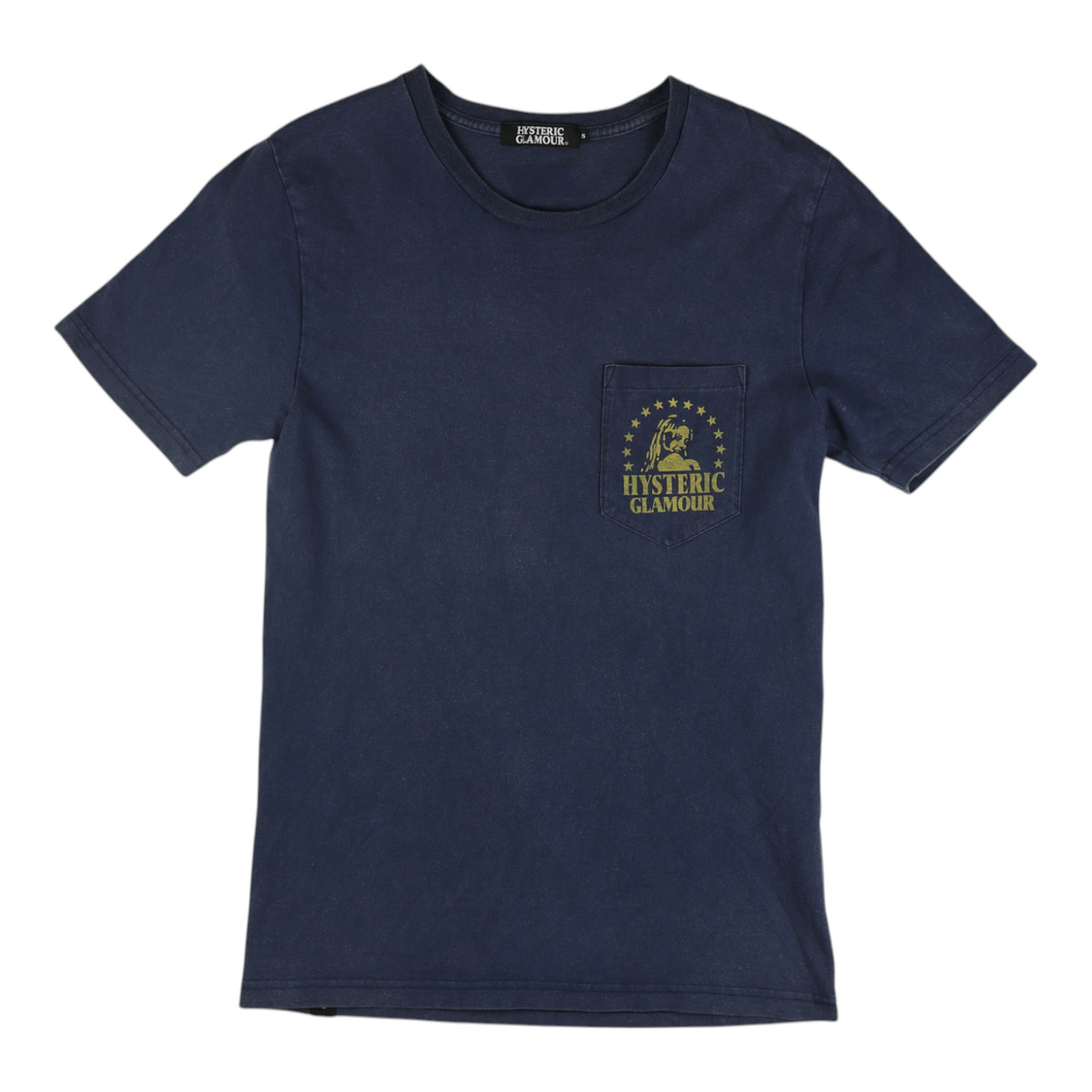 Hysteric Glamour “Detroit Mich.” Pocket Navy Tee