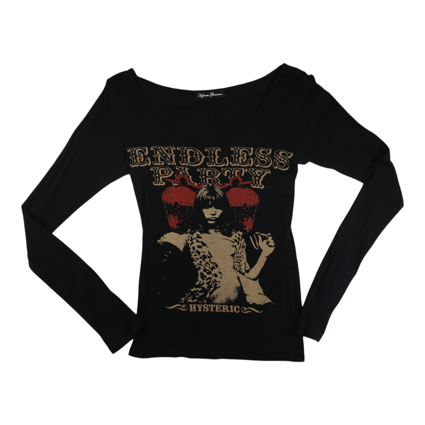 Hysteric Glamour “Endless Party” Scoop Neck Long Sleeve