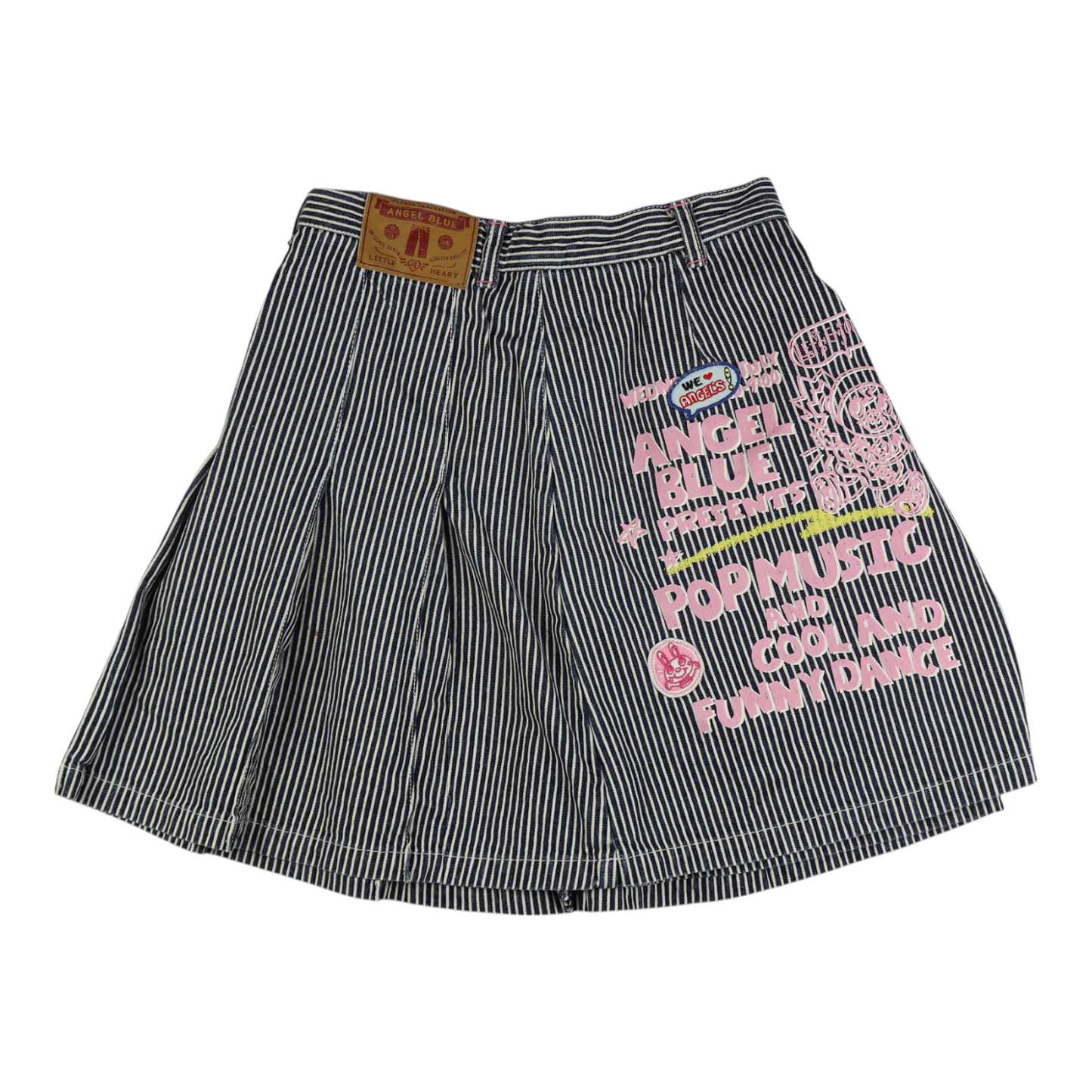 Angel Blue “Pop Music” Pinstripe Skirt