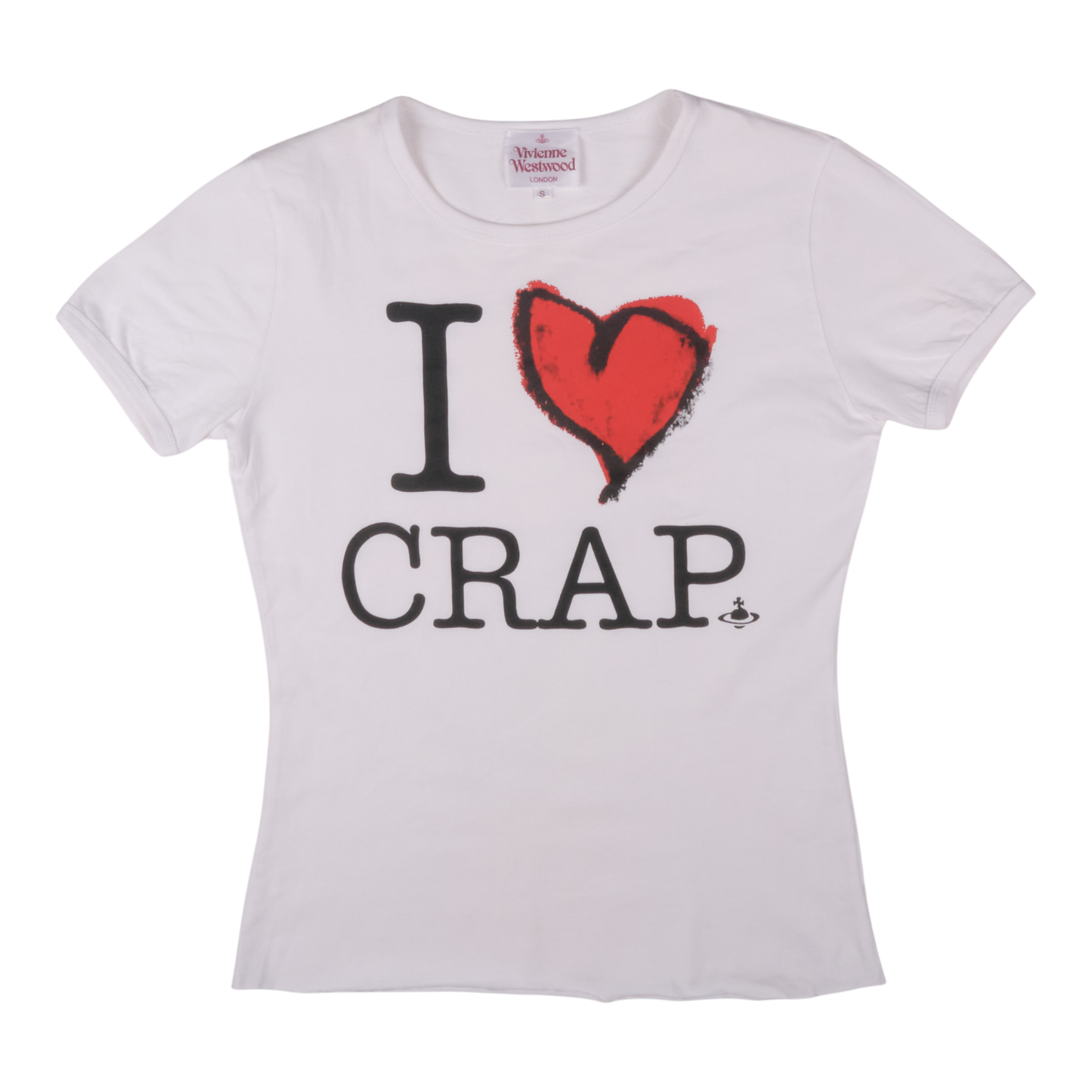 Vivienne Westwood I Heart Crap White Tee
