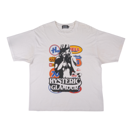 Hysteric Glamour Logo Collage White Tee