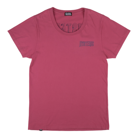 Hysteric Glamour Premium Quality Embroidered Magenta Tee