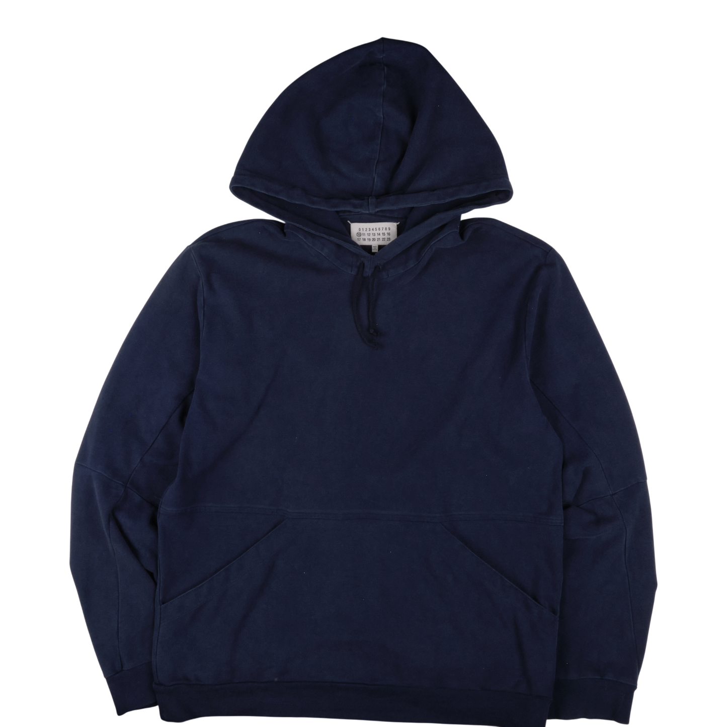 Maison Margiela Blank Navy Embroidered Hoodie