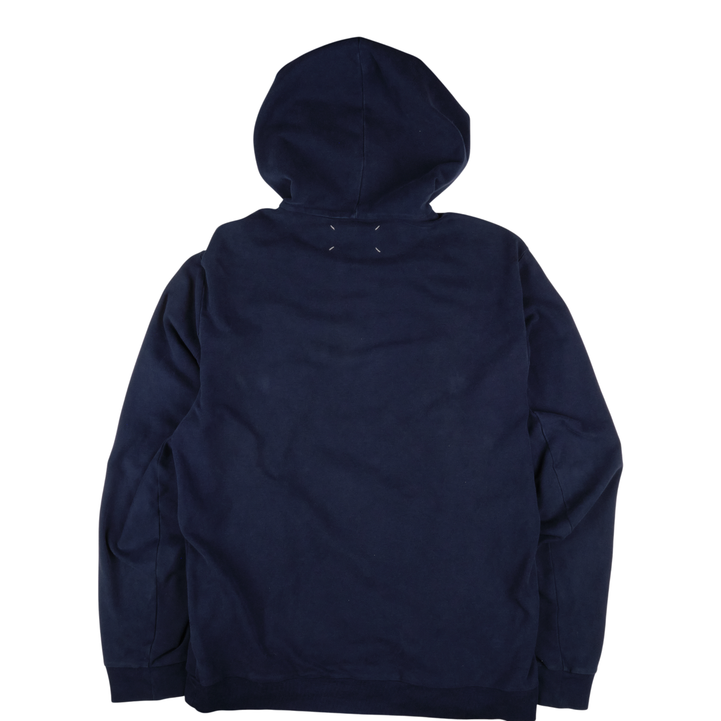 Maison Margiela Blank Navy Embroidered Hoodie