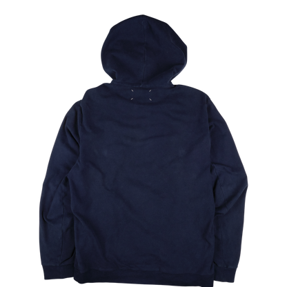 Maison Margiela Blank Navy Embroidered Hoodie