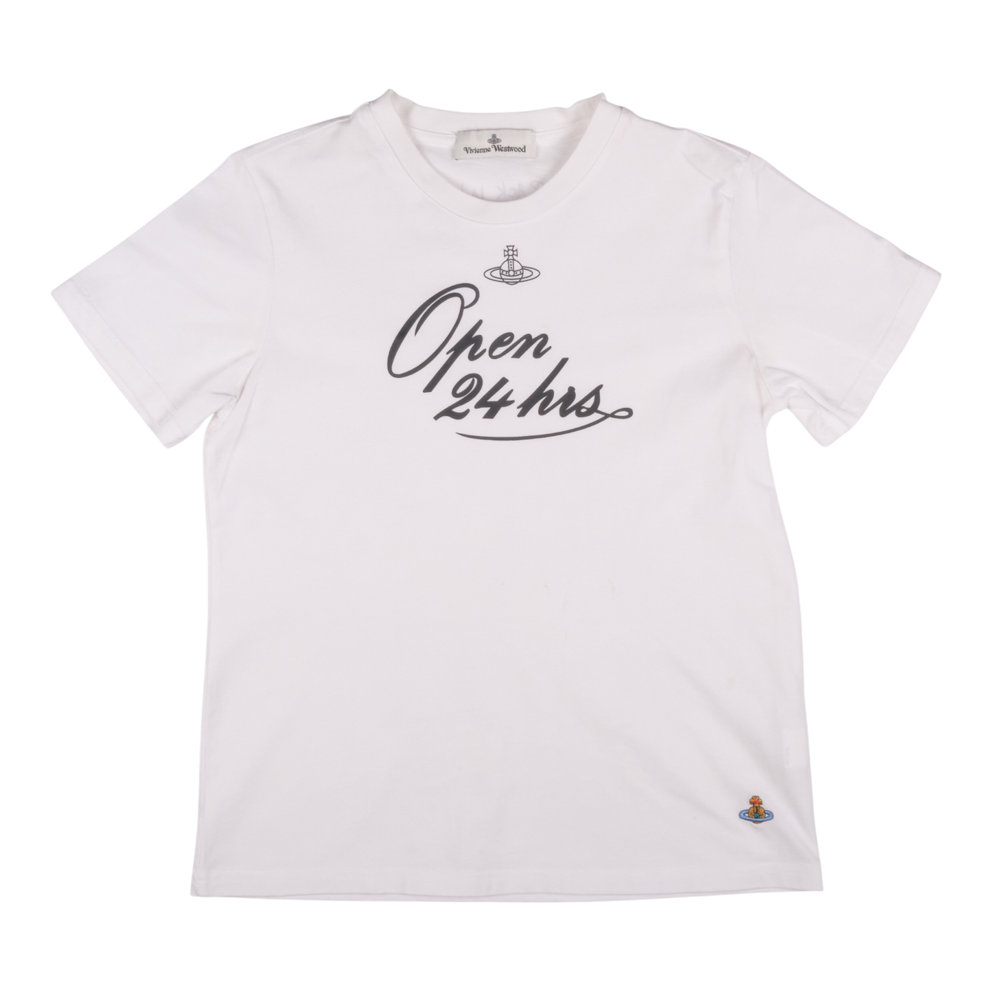 Vivienne Westwood Open 24 Hrs White Tee