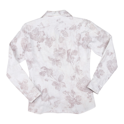 Tornado Mart Floral Rose Print Button-Up Shirt