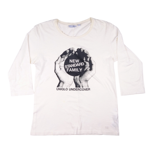 Undercover x Uniqlo "New Standard Family" White 3/4 Sleeve Tee