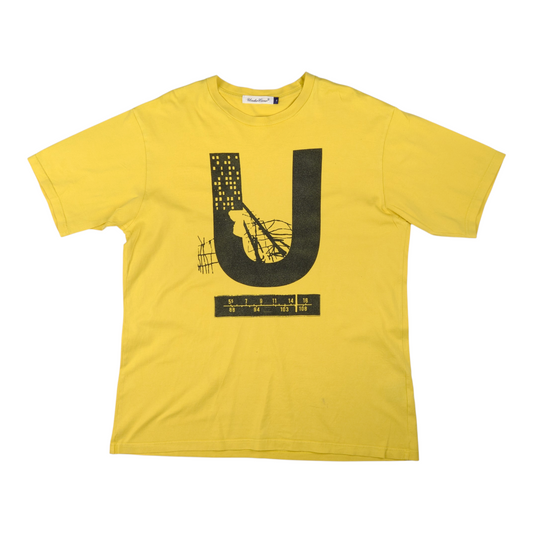 Undercover "U" Radio Dial City Graphic Yellow Tee