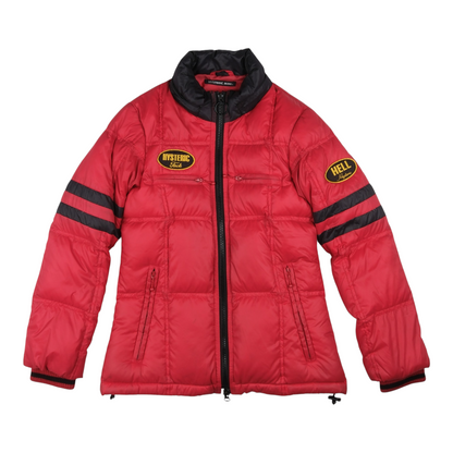 Hysteric Mini "Hell" Puffer Jacket Red